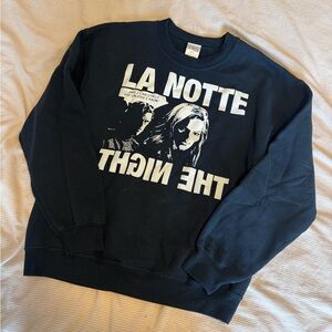 Aritzia La Norte - Black Graphic Crewneck